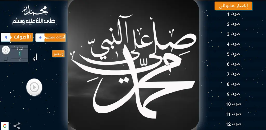 تطبيق الصلاة علي النبي مع فتح الهاتف