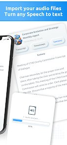 تحويل الصوت لنص مكتوب و تلخيصه بالذكاء الاصطناعي screenshot 6