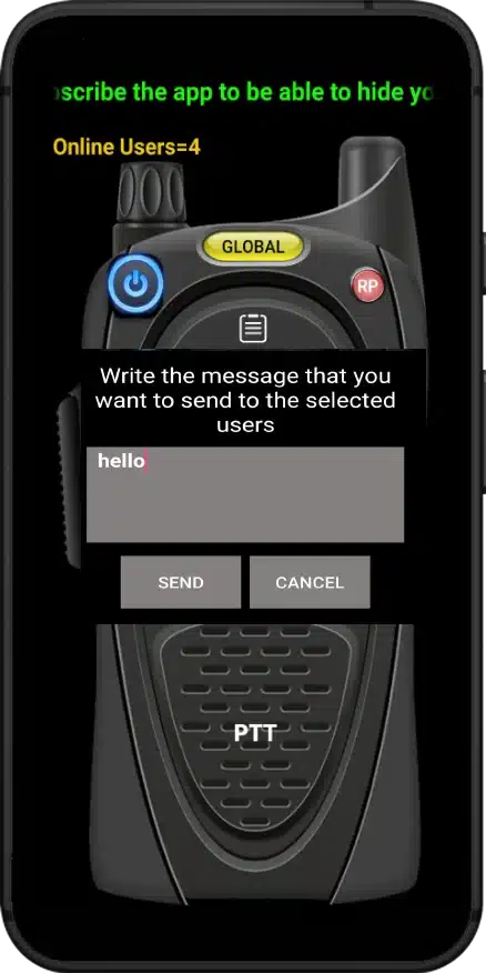 Online Walkie Talkie Pro PTT لتحويل هاتفك إلى جهاز لاسلكي - لقطة شاشة 7