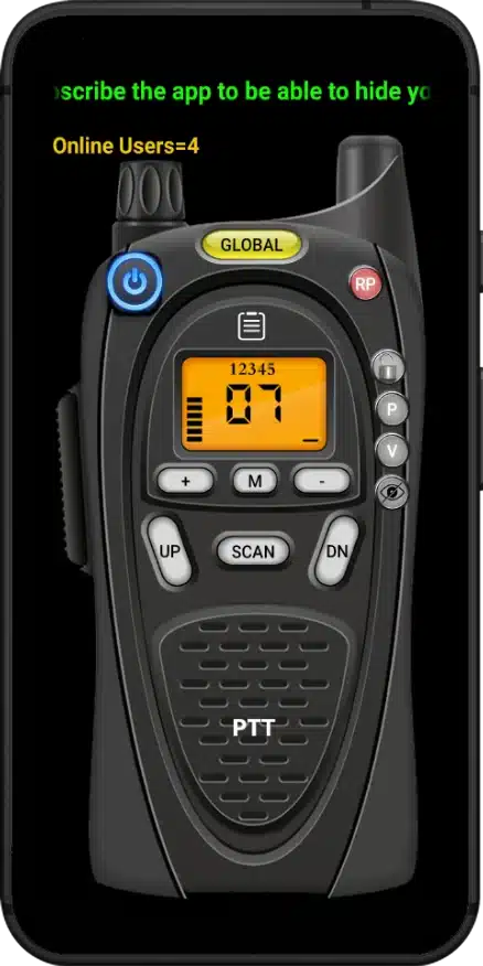 Online Walkie Talkie Pro PTT لتحويل هاتفك إلى جهاز لاسلكي - لقطة شاشة 3